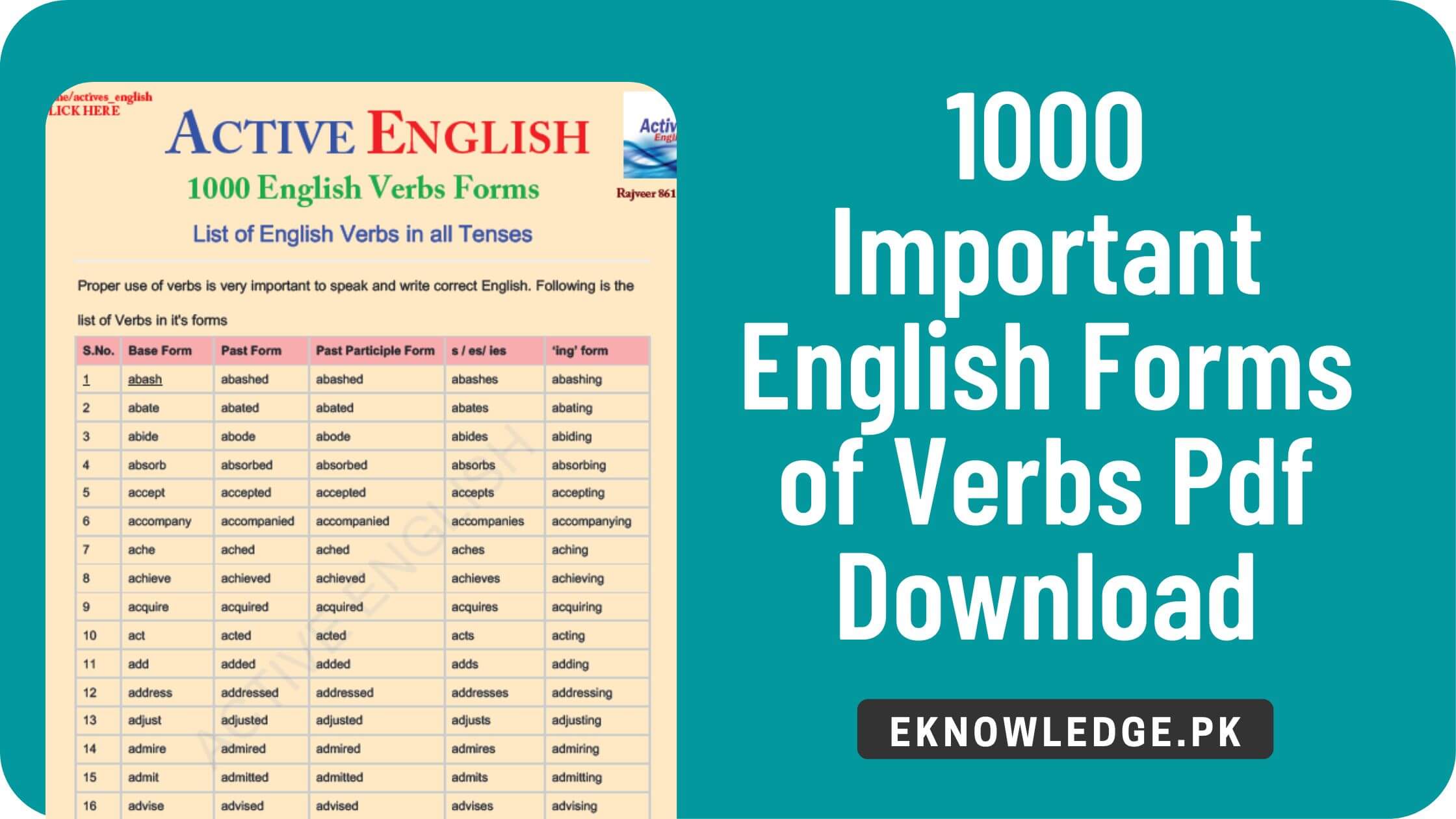 English-Forms-of-Verbs