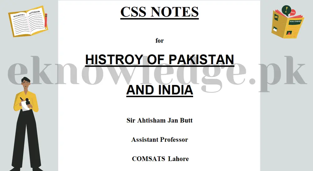 Indo Pak History Notes by Ahtisham Jan Butt Download